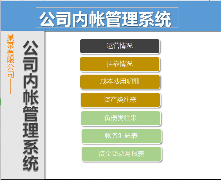 公司內(nèi)賬管理系統(tǒng)